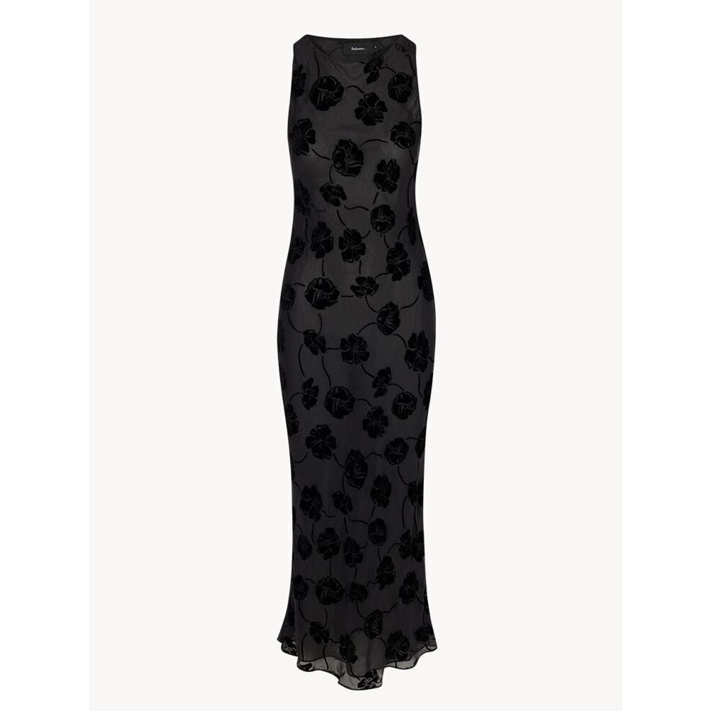 Realisation Par The Carla Long Dress - S - Lily Devoire Noir Black Floral Print - Picture 1 of 8